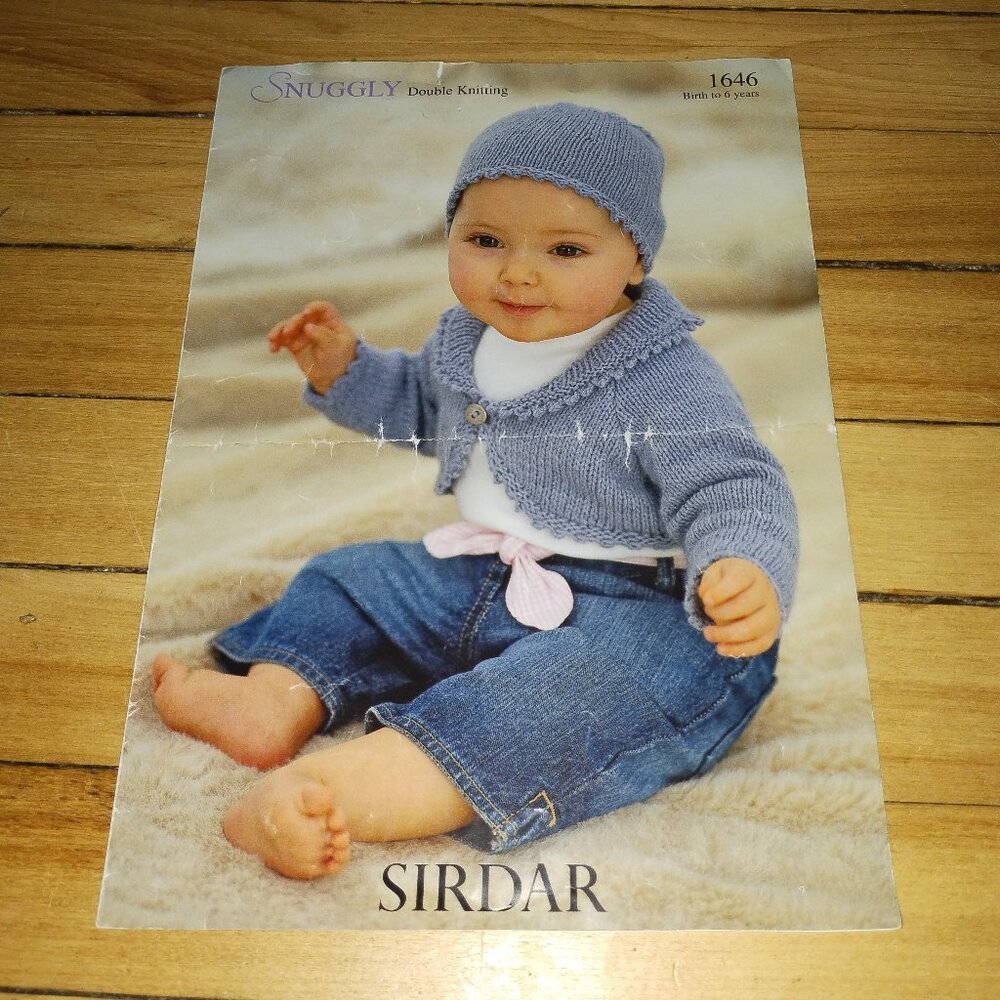 Double Knitted Patterns- Birth To 6 Years (Sirdar Snuggly Double Knitting #1646)